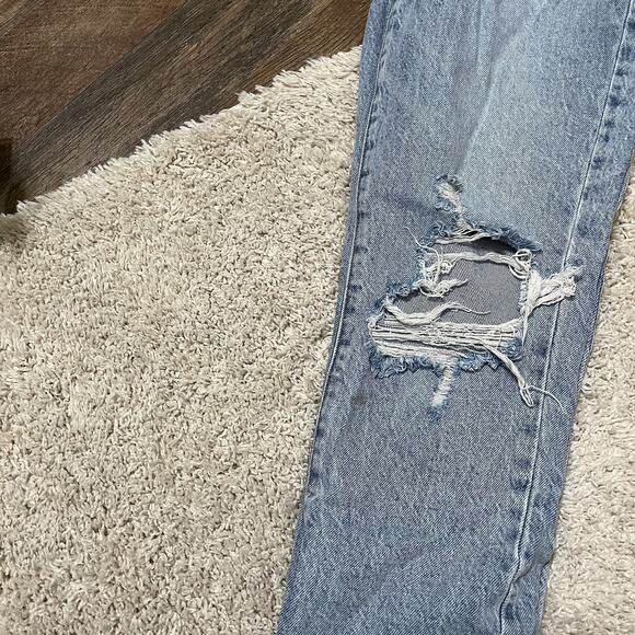Pacsun Size 26 Distressed High Rise Ankle Mom Jeans - Picture 9 of 9